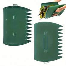 Thickened Outdoor Leaf Rake Plastic Garden Rake For Collecting Fallen Leaves, Garden Leaf Rake, Garbage Cleanup Tool - A - View 4