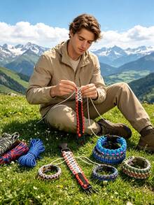 10M/50M/100M Nylon Paracord, 4mm 7-Strand - Non-Elastic Woven Rope, Suitable For Outdoor Training, Camping And DIY Activities - Multicolor - View 5