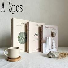 Foldable Fake Book Decor Nordic Home Magazine Decorative Book Sample Room Villa Study Simple Realistic Book Prop 2/3pcs - Decor Book - View 4