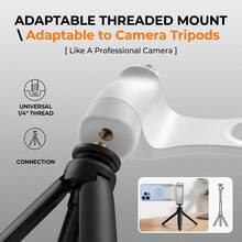 Soporte Magnético para Cámara de Teléfono para iOS/Android, con Control Remoto Inalámbrico Desmontable, Compatible con Cámara Nativa, Diseño Ergonómico Cómodo, Batería Recargable Integrada de 55mAh - Ver 4