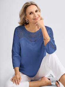 Women Blouses & Shirts - Blue - View 1
