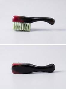 Mini Bartbürste mit Griff aus Massivholz, kompaktes Bartpflege-Tool, tragbares Styling-Accessoire für Männer zur Gesichtsbehaarung, für Salon, tägliche Anwendung zu Hause und Reisen - Bartbürste - Übersicht 6