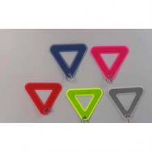 1pc Multicolor Optional Bicycle Seat Reflective Triangle Sign, Hanging Cycling Reflective Plate, Night Riding Warning Sign - A - View 13