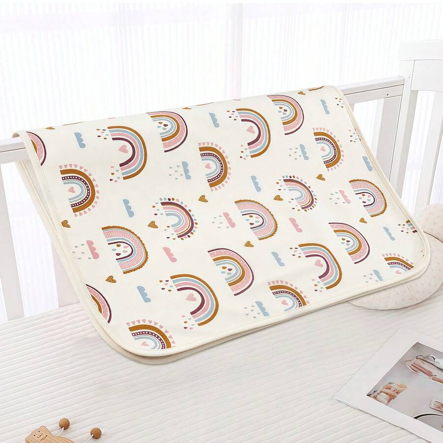 1 miếng đệm thay tã di động cho bé, đệm chăm sóc chống rò rỉ tái sử dụng và có thể giặt được, thảm du lịch cho trẻ sơ sinh, phù hợp dùng tại nhà, khi đi du lịch và ngoài trời - Nhiều màu - Xem 1