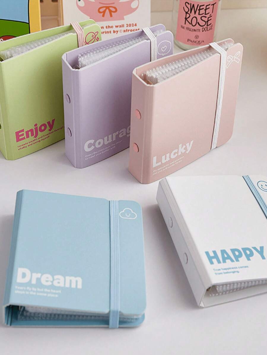 21pcs 1pc 3-Inch Binder Shell + 20 Transparent Inner Pages, 3-Ring Loose-Leaf Binder Base 3-Inch, Suitable For School, Home, Office, Multi-Color Binder, Paper Organization, File Storage, Functional Loose-Leaf Binder, Durable Rings, Binder, Teacher, Home Storage, Star Card Storage - 3-inch Folder - View 1