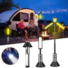 1 buah Lampu Kemah Multifungsi, Senter yang Dapat Diatur 270°, Lampu Suasana, Lampu Gantung Portabel untuk Luar Ruangan, Mode Pencahayaan Multi-Gear Cerdas, Sumber Cahaya Ganda, Fokus Teleskopik Jarak Jauh-Dekat, Mode Lampu Sorot yang Dapat Diatur Secara Bebas, Tinggi Tiang Lampu yang Dapat Diatur 20,39 inci, Penting untuk Aktivitas Luar Ruangan, Rumah, dan Penerangan Malam - MultiWarna - View 3