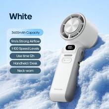 kinscoter 1pc 3600mAh Rechargeable Portable Mini Handheld Fan, Camping Travel Air Cooler, 100 Wind Speed Adjustable, Mini Personal Cooling Handheld Fan - Multicolor - View 14