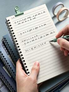 A5 Size, 40 Pages Per Book, Soft Cover Spiral Notebook - Thickened Pages, More Comfortable Writing! - Notebook - View 6