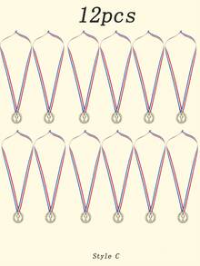 18/12/6/1pc Plastic Gold Champion Medal Bulk Pack, Suitable For Sports, Back To School, Game Competition, Party Favors And Decoration - Multicolor - View 15