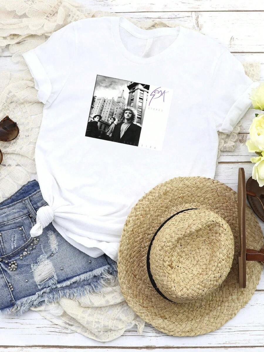 Women T-Shirts - 白色 - 查看 1