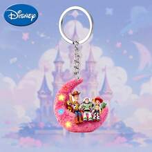 1 buah Gantungan Kunci Kartun Keluarga Malaikat Disney Duduk di Bulan, Dekorasi Hadiah Liburan, Gantungan Kunci Mobil, Aksesori Ransel dan Dompet, Dekorasi Berlisensi Resmi, Menampilkan Karakter Ikonik, Wajib Dimiliki Penggemar Film, Cocok untuk Kendaraan, Tas, Mobil, Pohon Natal, Hari Valentine dan Ulang Tahun, Desain Gantungan Kunci yang Menyenangkan | Hadiah Natal Halloween - MultiWarna - View 4