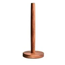 1pc Wooden Paper Towel Holder, Wall-Mount Tissue Roll Dispenser Storage Rack For Cling Film & Plastic Bags In Kitchen - Multicolor - View 16