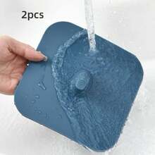 2pcs Handle Drain Cover, Flexible Odor-Proof Drain Stopper, Prevents Hair Clogging, Suitable For Shower Drain, Bathtub, Sink, Kitchen And RV Shower - Multi-color - View 13