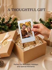 1-3pcs White Mini Instant Photo Frames, Easel-Style Photo Display Stand, Reusable Desktop Photo Decor, Suitable For Various Occasions, Ideal Gift For Friends And Family, Perfect For Birthday, Anniversary And Holiday - A - View 2