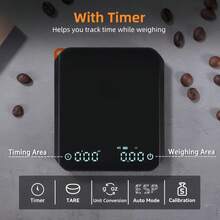 Timbangan Kopi Platform Industri Mini Espresso dengan Pengatur Waktu Otomatis, Dapat Diisi Ulang USB, Layar LED Digital, Bodi Ringkas, Penimbangan Akurat, Peralatan Modern Profesional untuk Barista dan Pecinta Kopi - MultiWarna - View 10