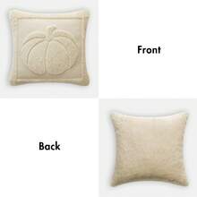 Homemorelove 2pcs/Set, Autumn Home Decor Pillow Covers, Harvest Pumpkin Pattern, Suitable For Bedroom, Living Room, Sofa, Decorative Cushion Covers, Pillow Insert Not Included - Beige - View 4