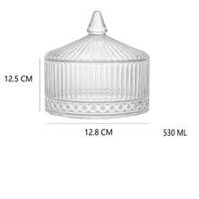 3‑Tier/1-Tier Stackable Glass Candy Jar, Decorative Storage Canister With Lid, Decorative Jar,Kitchen Organizer,Multi‑Layer Divided Snack Container For Sweets Nuts Cookie Home Kitchen Countertop,Two Color Options - Clear - View 15