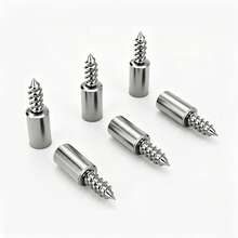 30pcs Screw-In Shelf Support Pegs - Durable Multi-Purpose Shelf Brackets, Suitable For Cabinets, Bookshelves, Wardrobes And Furniture - Easy Installation, Secure Fixing - Silver - View 4