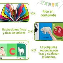 Montessori Spanish Learning Book Is A Colorful Picture Book With Many Beautiful Animal Images, Designed To Help Children Recognize Animals And Expand Their Vocabulary. This Book Is Suitable As A Birthday/Halloween Gift. - Multicolor - View 4
