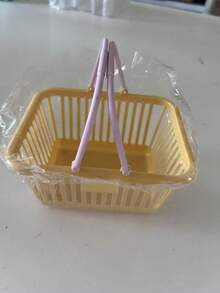 1/2/3/7PCS Cute Macaron Color Handheld Storage Basket Pink Girly Sticker Stationery Miscellaneous Items Jewelry Desktop Organizer - Multicolor - View 12