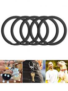 Large Metal Key Rings,Heavy Duty Detachable Keychains,Keychain Metal Ring Keyring,Large Metal Key Rings,DIY Accessories,Car Keychain Accessories - Multicolor - View 5
