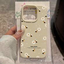 1PC Minimalist Fresh Daisy Flower Transparent Soft Phone Case - Multicolor - View 1