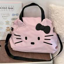 SANRIO 1pc Large Capacity Kitty Travel Bag, New Fashion Versatile Shoulder Bag, Outdoor Casual Handbag - Multicolor - View 13