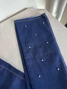 pthirillo Women Jeans - 口袋珍珠和斑點珍珠 - 查看 5