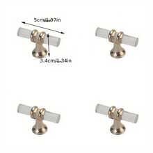 1pc Modern Transparent Handle, Luxury Plastic Handle, Cabinet Door Handle - Transparent Strip - View 16