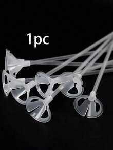 10/1pc Plastic Balloon Clip And Support Rod, Minimalist Transparent Balloon Holder, Suitable For Party Use - Multiple Styles - View 10