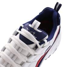 Skechers Women's D'LITES Classic Platform Chunky Sneakers Daily Commute Casual Dad Shoes - Black White Red - View 4