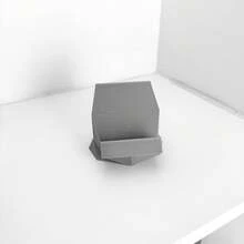 Minimalist Geometric 3D Printed Phone Stand, Modern Desktop Phone Holder, Fashionable Angle Phone Base, Stable Base, Bedroom Office Home Decor, Style - Minimalist Geometric Phone Stand - View 10