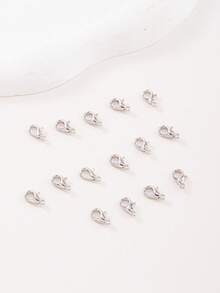 10/20 Pcs/Set Stainless Steel Lobster Clasps, Durable DIY Jewelry Making Accessories For Necklace Bracelet Anklet Repair & Craft - Multicolor - View 8