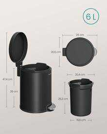 SONGMICS Trash Cans - View 7