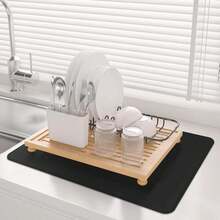 Stove Top Cover For Electric Stove- Range Covers For Electric Stove,Silicone XXL Dish Drying Mat, Glass Cooktop Covers, Flat RV Range Top Mats Kitchen Essentials Kitchen Decor(Black, 28"X20") - 28in X 20in - View 7