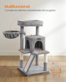 Feandrea Cat Trees & Condos - Grey - View 3