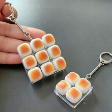 Tombol Penghilang Stres Roti Karamel 1249 Keyboard Kombinasi Mainan Kecil Tutup Tombol Roti Multi-Switch Gantungan Kunci Tombol Penghilang Stres - Hadiah Ulang Tahun - Hadiah Liburan - Kuning - View 9