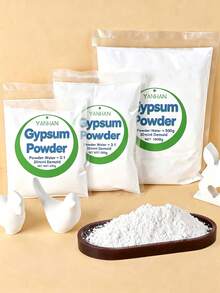 1000g/500g/200g 高密度石膏粉，易混合，適用於DIY家居藝術、雕塑模具、花瓶製作、家居裝飾，1000g/600g/500g/200g - Plaster Powder - 查看 8