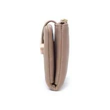 PRETTYZYS Women's Short Fashionable Personalized Snap Closure Bifold Zipper Multifunctional Card Holder With ID Window, Handheld Coin Purse, Daily Travel, Valentine's Day Gift, Christmas Gift - Camel - View 7