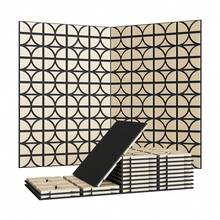 3D Acoustic Wood Wall Panels, 12 X 12 In Sound Absorbing Slat Panels With PET Felt Backing, Geometric Wall Decor For Home Theater & Recording Studio, Walnut, 12/24-Pack - Walnut Wood - View 1