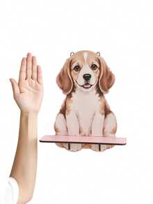 1件裝可愛比格犬壁掛式懸浮置物架 日式可愛動物牆飾 青少女房適用 唯美梳妝台臥室收納架 女生風牆面裝飾 可放置香水、相框 狗狗愛好者家居牆飾禮物 - 多色2 - 查看 5
