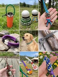 10M/50M/100M Nylon Paracord, 4mm 7-Strand - Non-Elastic Woven Rope, Suitable For Outdoor Training, Camping And DIY Activities - Multicolor - View 6