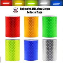 Pita Reflektif Perekat Mandiri Tugas Berat PVC Tahan Air Pita Reflektif Penanda Jalan Cocok Untuk Truk, Mobil, Trailer, Sepeda, Helm, Pakaian Serbaguna (5cm*3m) - MultiWarna - View 5