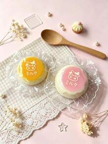 Handmade Silicone Milk Pudding Squishy, Creative Slow Rebound Stress Ball, Sensory Stress Relief Toy For Anxiety Relief, Suitable For Children And Adults - Multicolor - View 6