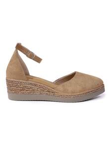 Women's Fashion Wedge Sandals, Open Toe Design, Ankle Strap, Woven Thick Sole Structure, Comfortable And Versatile, Suitable For Summer Travel - Khaki - View 7