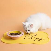 Alas Makan Hewan Peliharaan Silikon, Alas Mangkuk Anti Bocor dan Anti Selip untuk Anjing dan Kucing, Bentuk Oval - View 7