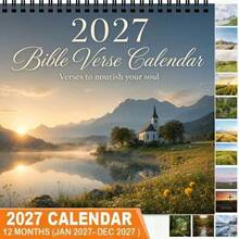 2027 Christian Wall Calendar With Bible Verses, Printed Monthly Calendar With Bible Verses - Fun 2027 Wall Calendar With Humorous Monthly Designs, Suitable For Office And Home Decor - A - View 5