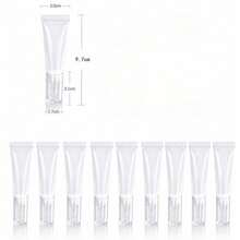 10pcs Travel Portable Squeeze Bottles, Suitable For Foundation And Lotion - 10ml/0.34oz Teardrop Shaped Mouth, Fragrance-Free Plastic Material, Hand Wash Only, Travel Bottle Set - View 8