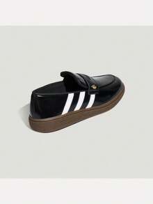 Adidas Originals Men's Women's ORIGINALS HANDBALL SPEZIAL LOAFER Classic Leather Casual Shoes LC3903 - Black and White - View 3