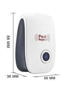 Repelente Ultrassônico Pest Reject Kit 2 Peças, Repelente Eletrônico Contra Ratos, Baratas, Formigas, Mosquitos, Pulgas e Aranhas Para Casa - M - Visão 3